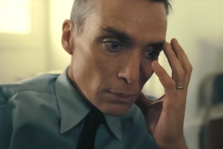 Cillian Murphy looking stressed in Oppenheimer