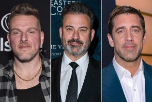 Pat McAfee, Jimmy Kimmel, Aaron Rodgers